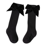 Knee Socks - Velvet Bows