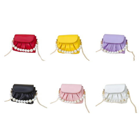 Gathered Pearl Clutch