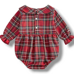 Santa & Reindeer Smocked Romper