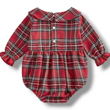 Santa & Reindeer Smocked Romper
