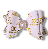 Designer Inspired Faux Leather Bows