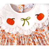 Pumpkin Eyelet Bib Outfit