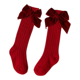 Knee Socks - Velvet Bows