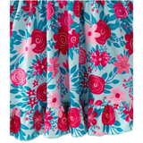 Hot Pink Floral Twirl Dress
