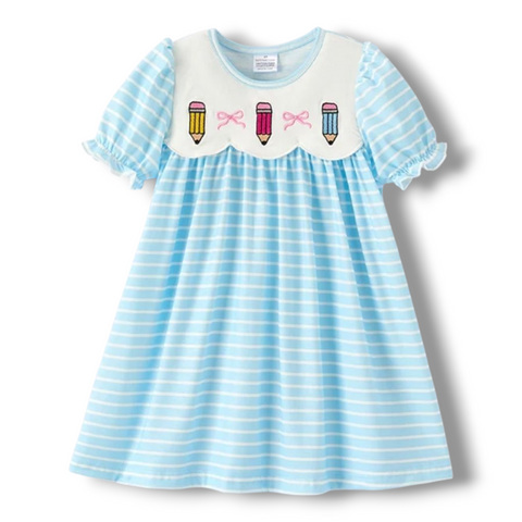 Pencil Scallop Bib Dress