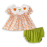 Pumpkin Eyelet Bib Outfit