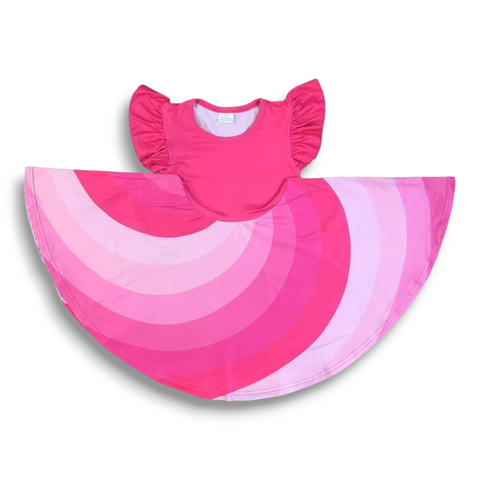 Hot Pink Twirl Dress