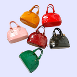 Patent Leather Dome Mini Purse