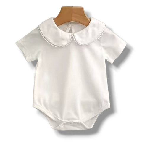 Collared White Bodysuit