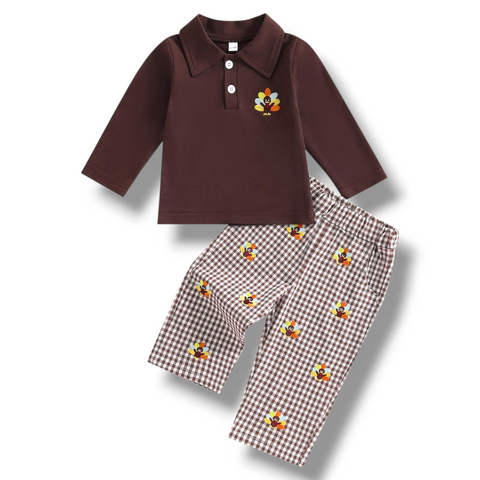 Turkey Gingham Pant Set