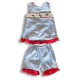 Spaceships Smocked Shirt w/Shorts Set