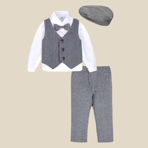 Newsboy Vest, Shirt Pant Set