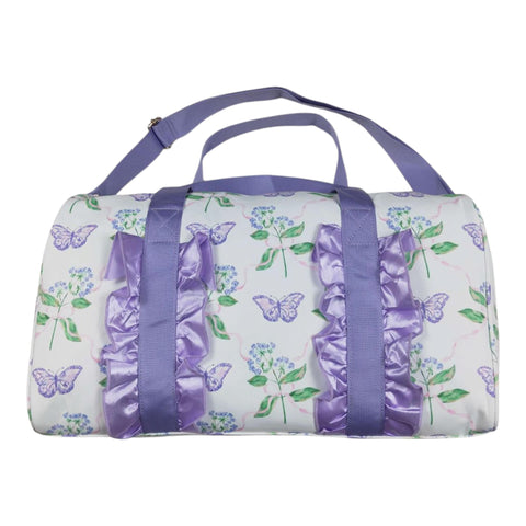 Floral Ruffle Duffel Bag