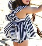 Navy Striped Swing Top & Bloomers *Clearance