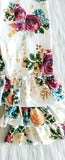 "Blessed" Tunic & Floral Ruffled Pant Set *Clearance