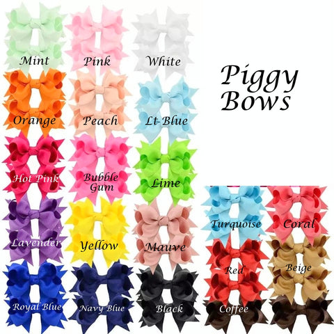 3.3" Piggy Bows