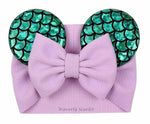 Mouse Ears Twill Fabric Headwrap