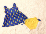 "Ryder" Blue & Pineapple Frilly Set * Clearance