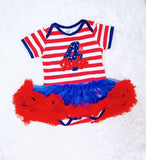 4th of July Skirted Bodysuit *Clearance