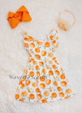 "Madison" Peaches Twirl Dress *Clearance