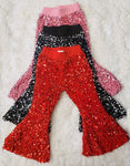 Sequin Cuddle Soft Bell Bottom Pants