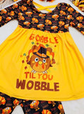 Gobble Til You Wobble Turkey Pant Set