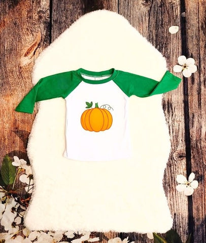 Kelly Pumpkin Raglan Shirt
