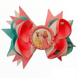 4" Princess Bottle Cap Bow