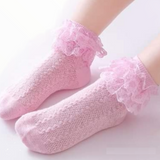 Knit Socks w/Lace