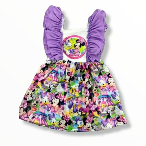 Minnie & Daisy Flutter Sleeve Dress