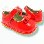 Red Patent Leather Squeaker Shoe - *Clearance*