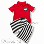 Georgia Polo Shirt w/Striped Shorts