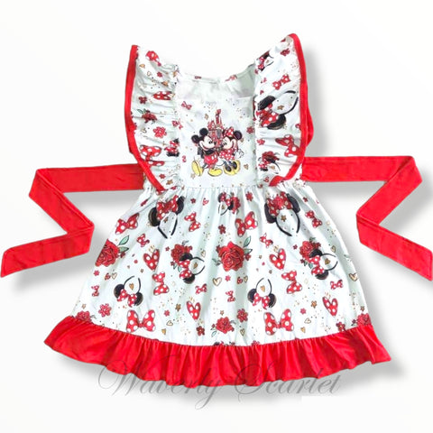 Minnie Flutter Sleeve Twirl Dress