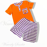 Clemson Pocket Shirt w/Striped Shorts