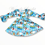 Toy Story Clouds L/S Dress