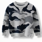 Gray Camo Sweater