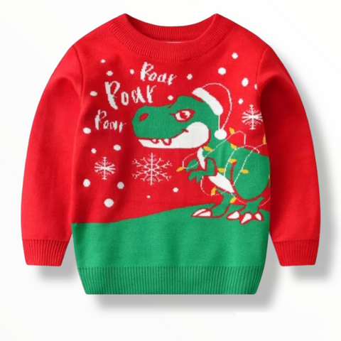 Christmas Dinosaur Sweater