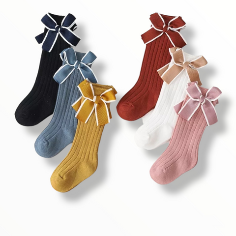Cotton Bow Socks