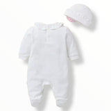 Embroidered Footed Sleeper w/Hat