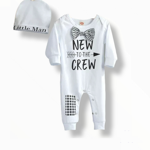 New to the Crew Romper & Hat