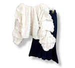 Ivory Puff Top w/Black Pants *Clearance