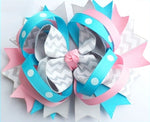 5" Multi Color Stacked Bows