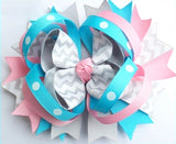 5" Multi Color Stacked Bows