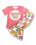 Conjunto de pantalones con campana y flores Hippy de Mama's Girl