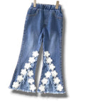 Daisy Front Cut Shredded Jeans