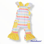 "Sunshine" Yellow Striped Romper *Clearance