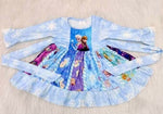 Frozen Long Sleeve Twirl Dress - *Clearance